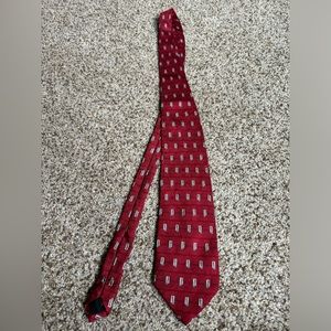 Men's Bettini Red Made in Italy Necktie Tie